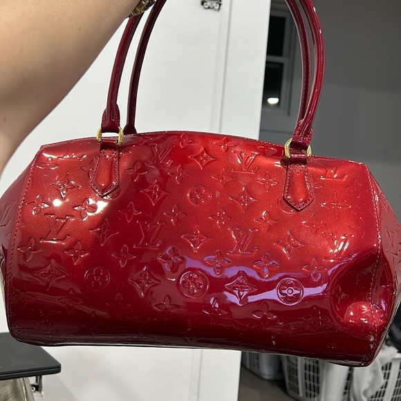 Vernis Sherwood PM Monogram Red GHW - Picture 1 of 8